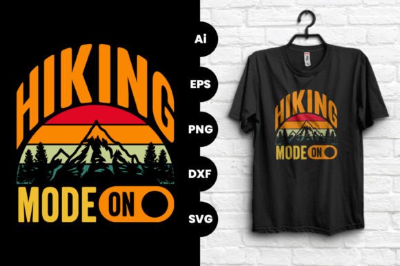 Hiking Mode On Vector Graphic T-shirt: Unleash Your Brand's Adventure