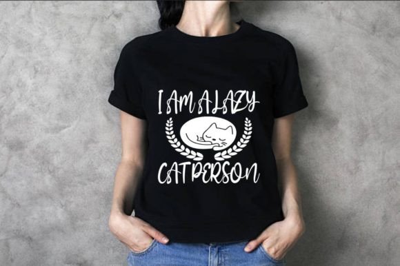 I Am a Lazy Cat Person Graphic Design: A Cozy Creative Asset