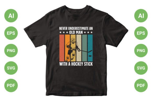 Ice Hockey T-shirt Design Vector: Bold Graphics for the Rink and Beyond