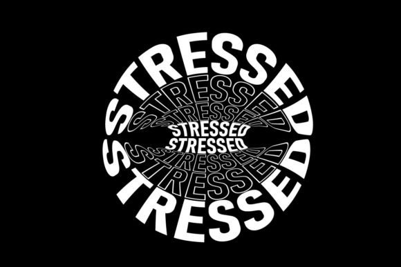 Stress Me Out: A Graphic Tee Design for Urban Streetwear